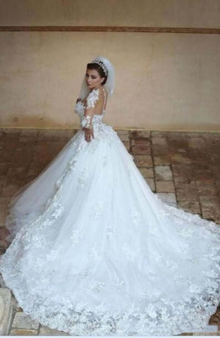 NumberSea Einfache Spitze Brautkleider halbe Ärmel Brautkleider Satin