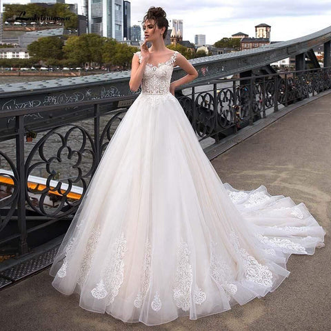 NumberSea Schlichtes, trägerloses A-Linien-Brautkleid mit Herzausschnitt