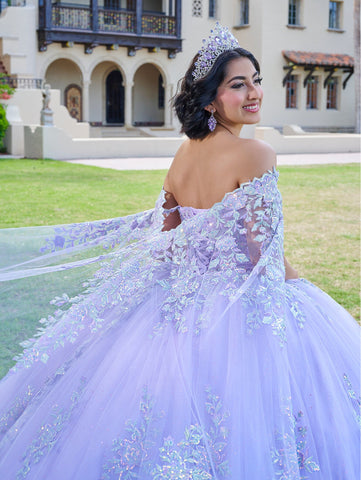 Ärmelloses Cape Quinceanera-Kleid von House of Wu 26074
