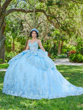 Abito da Quinceañera senza Maniche a Mantello di House of Wu 26077