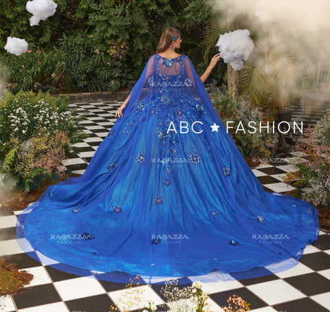 Ärmelloses Cape Quinceanera-Kleid von Ragazza EV50-650