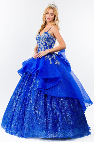 Ärmelloses Glitzer-Ballkleid von Elizabeth K GL1927