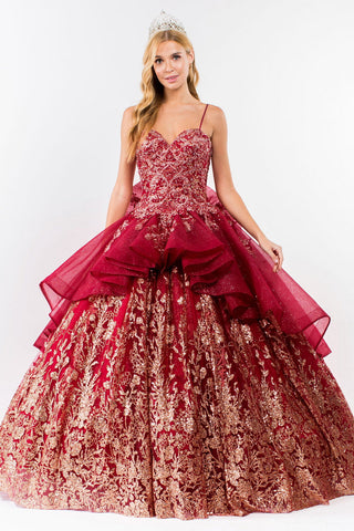 Ärmelloses Glitzer-Ballkleid von Elizabeth K GL1927