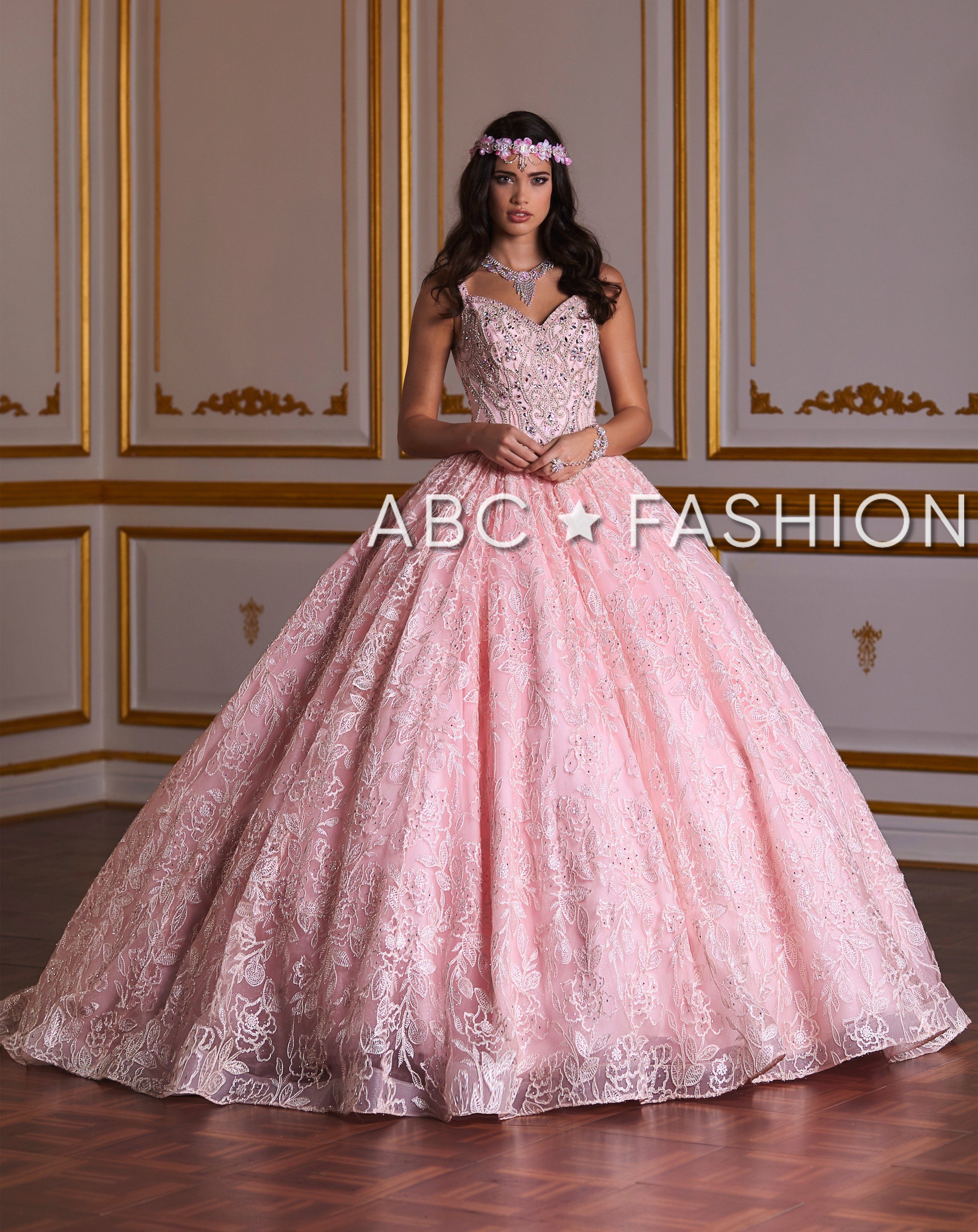 Sleeveless Lace Quinceanera Dress by House of Wu 26940