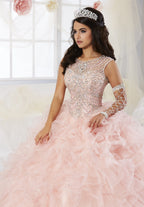 Sleeveless Ruffled Quinceanera Dress by House of Wu 26901
