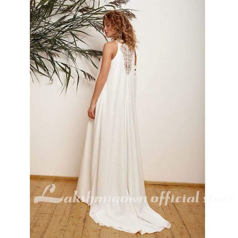 NumberSea – Brautkleid aus weichem Satin in Elfenbein für Damen