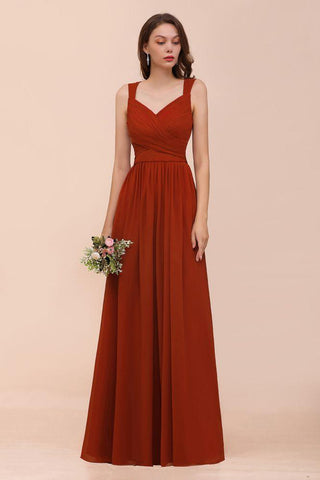 Trägerloses, schmales, bodenlanges Abendkleid für die Braut, Brautjungfernkleid