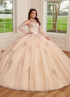 Strapless Bell Sleeve Quinceanera Dress by Rachel Allan RQ1120