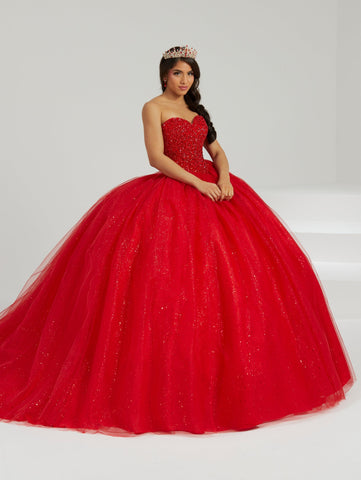 Trägerloses Cape Quinceanera-Kleid von Fiesta Gowns 56480