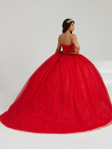 Trägerloses Cape Quinceanera-Kleid von Fiesta Gowns 56480