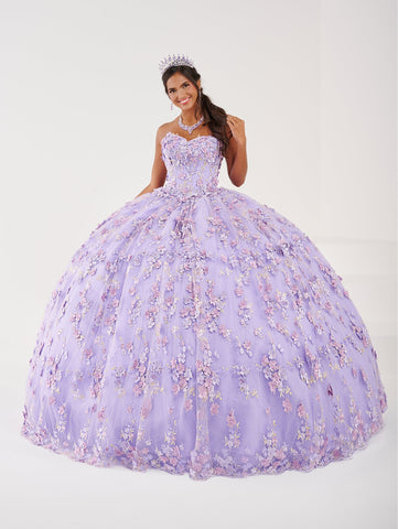 Vestido de festa de 15 anos sem alças com capa da Fiesta Gowns 56494