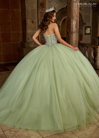 Trägerloses Cape Quinceanera-Kleid von Rachel Allan RQ1130