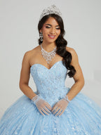 Strapless Corset Quinceanera Dress by Fiesta Gowns 56477