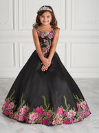 Strapless Floral Embroidered Quinceanera Dress by House of Wu 26952
