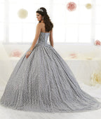 Strapless Glitter Quinceanera Dress by House of Wu 26896
