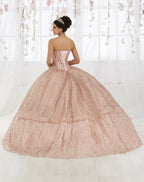 Strapless Glitter Quinceanera Dress by House of Wu 26923