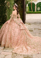 Strapless Long Sleeve Quinceanera Dress by Rachel Allan RQ2176