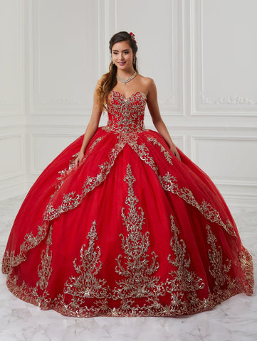 Trägerloses Quinceanera-Kleid von Fiesta Gowns 56426