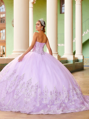 Vestido de festa de quinze anos sem alças da House of Wu 26988