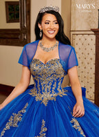 Strapless Quinceanera Dress by Mary's Bridal MQ1109