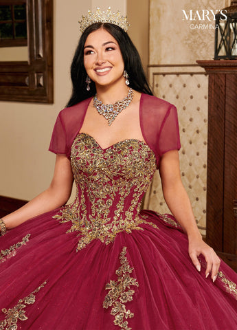 Trägerloses Quinceanera-Kleid von Mary's Bridal MQ1109