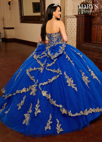 Trägerloses Quinceanera-Kleid von Mary's Bridal MQ1109