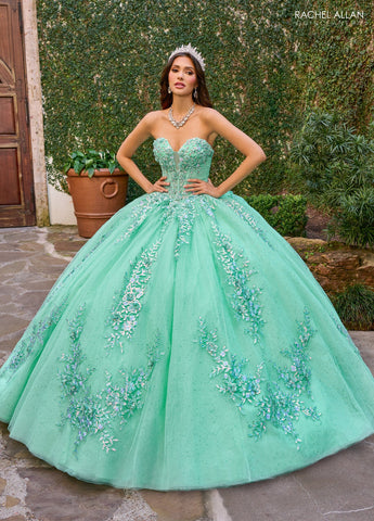Trägerloses Quinceanera-Kleid von Rachel Allan RQ1148