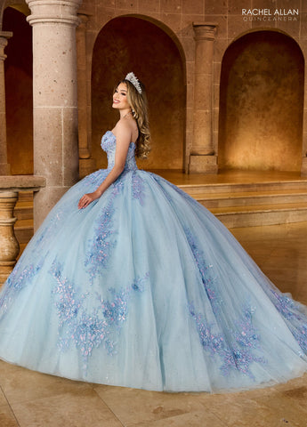 Trägerloses Quinceanera-Kleid von Rachel Allan RQ1148