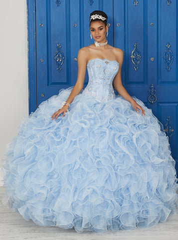 Trägerloses Rüschenkleid von House of Wu LA Glitter 24034