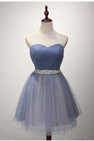 Trägerloses Mini-Kurz-Heimkehr-Cocktailparty-Kleid PG112