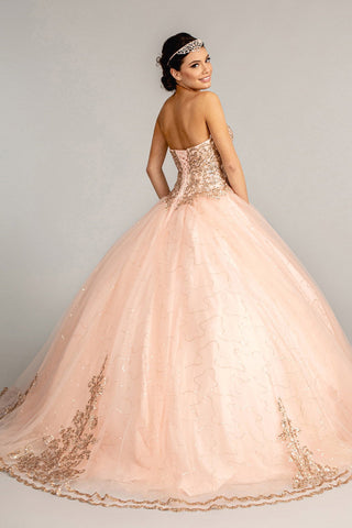 Trägerloses Sweetheart-Ballkleid von Elizabeth K GL1973