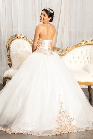 Trägerloses Sweetheart-Ballkleid von Elizabeth K GL1973