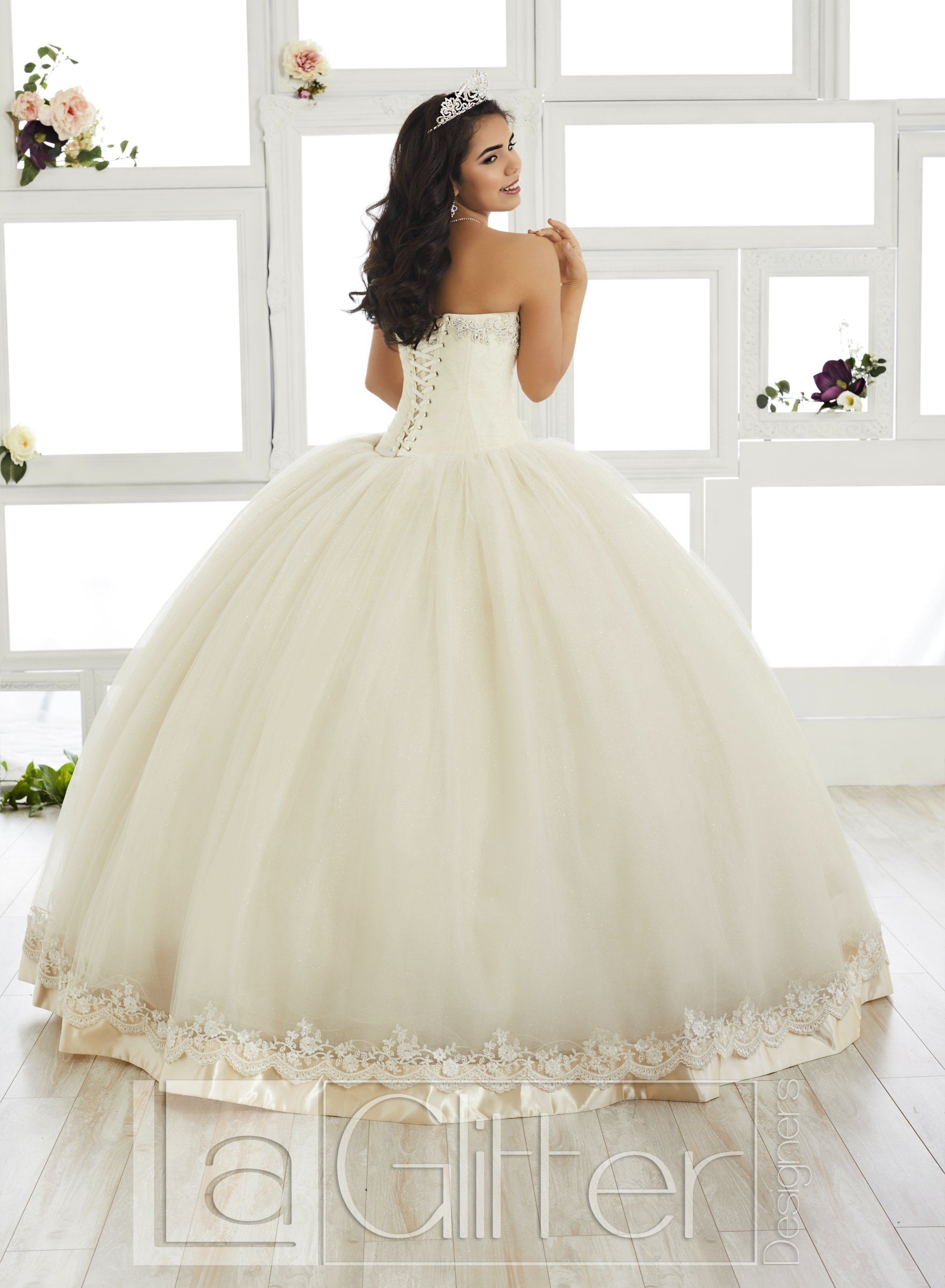 Strapless Sweetheart Dress by House of Wu LA Glitter 24017