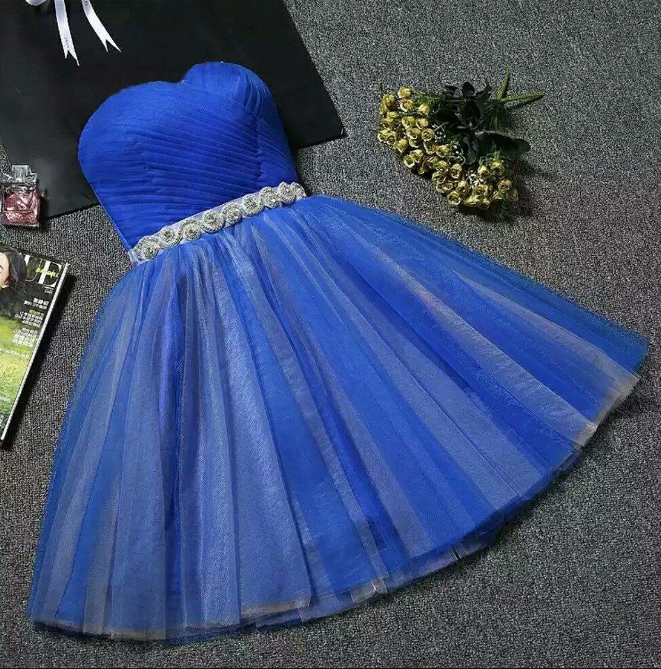 Vestido de Fiesta Corto Sin Tirantes con Escote de Corazón en Rosa Pálido PD304