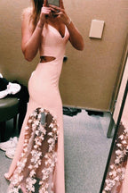 Vestido de baile rosa doce, antigo, modesto, comprido, PSK118