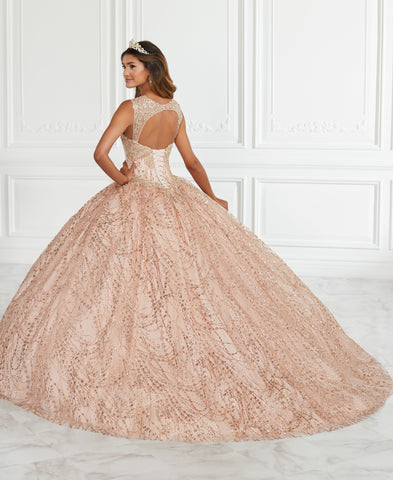 Glitzerndes Quinceanera-Kleid mit Herzausschnitt von Fiesta Gowns 56387