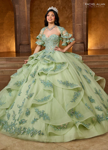 Sweetheart-Lagen-Quinceanera-Kleid von Rachel Allan RQ1138