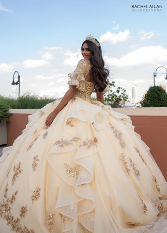 Sweetheart-Lagen-Quinceanera-Kleid von Rachel Allan RQ1138