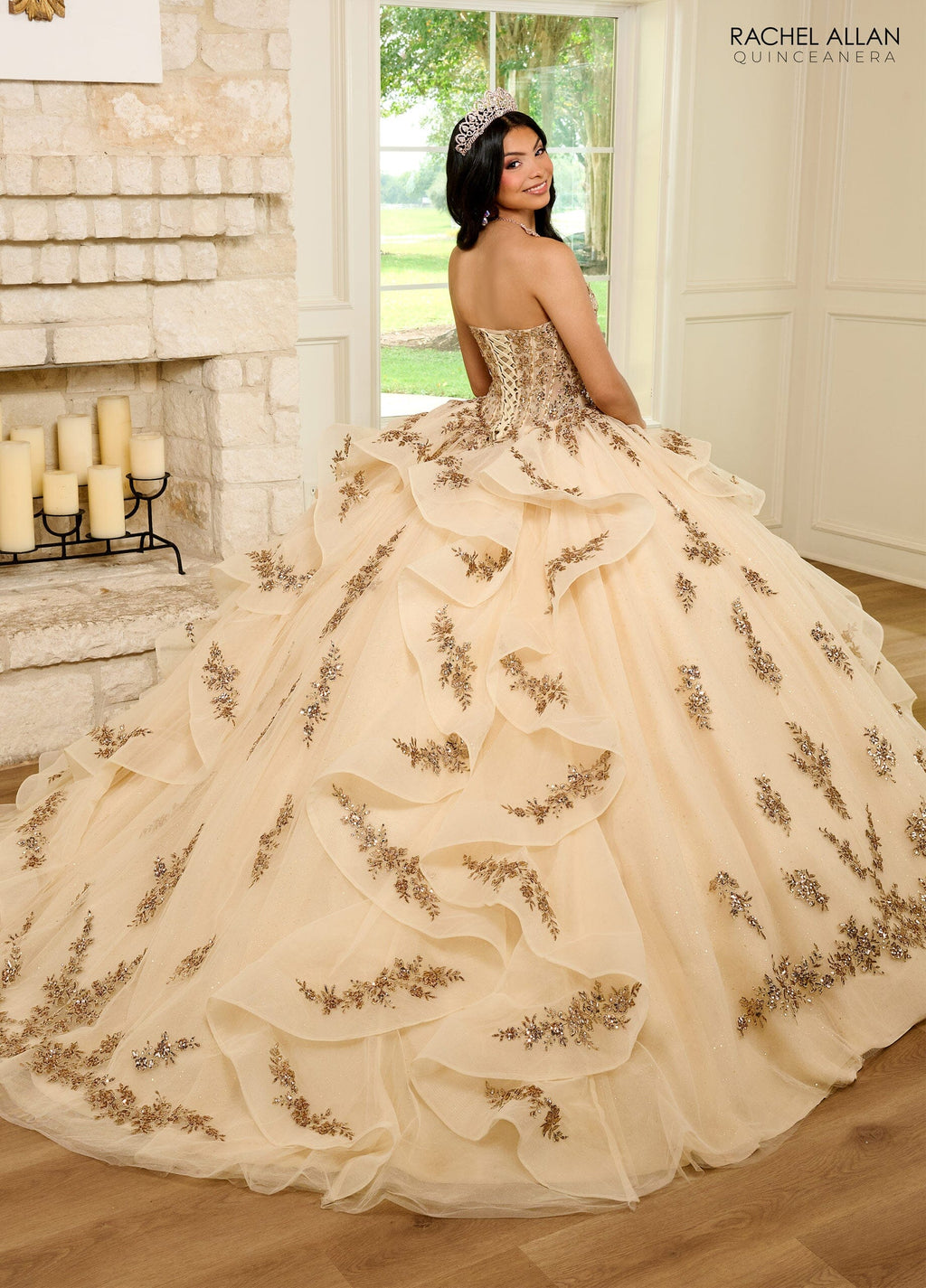 Sweetheart Layered Quinceanera Dress by Rachel Allan RQ1138
