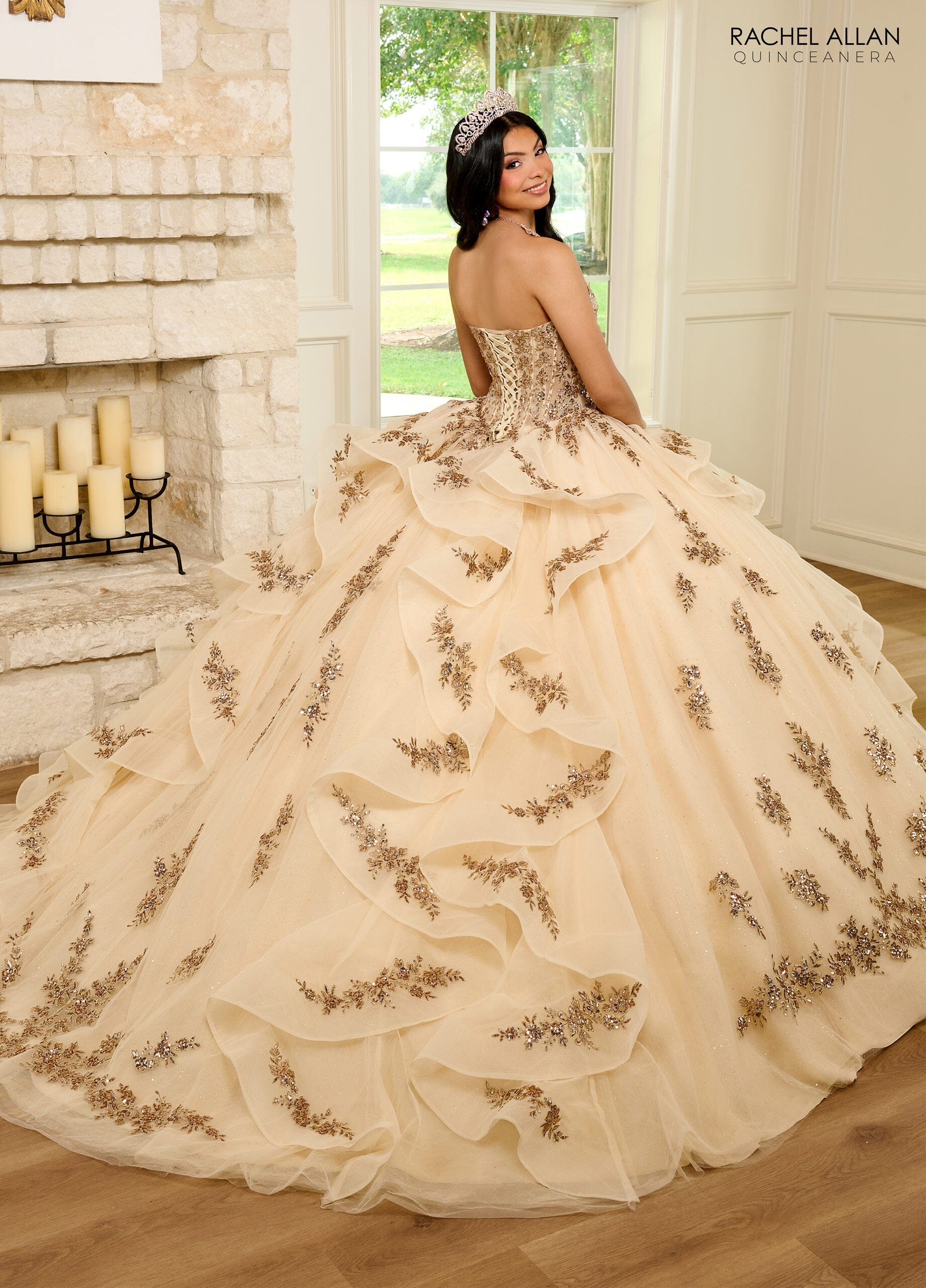 Sweetheart Layered Quinceanera Dress by Rachel Allan RQ1138
