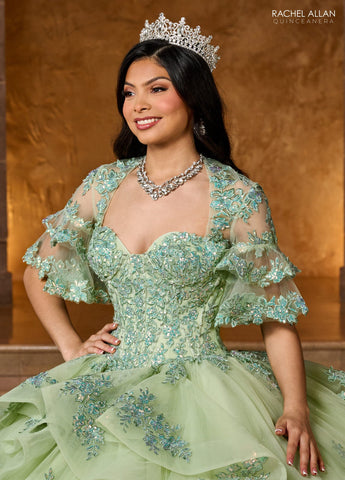 Sweetheart-Lagen-Quinceanera-Kleid von Rachel Allan RQ1138