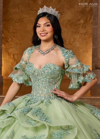 Sweetheart-Lagen-Quinceanera-Kleid von Rachel Allan RQ1138