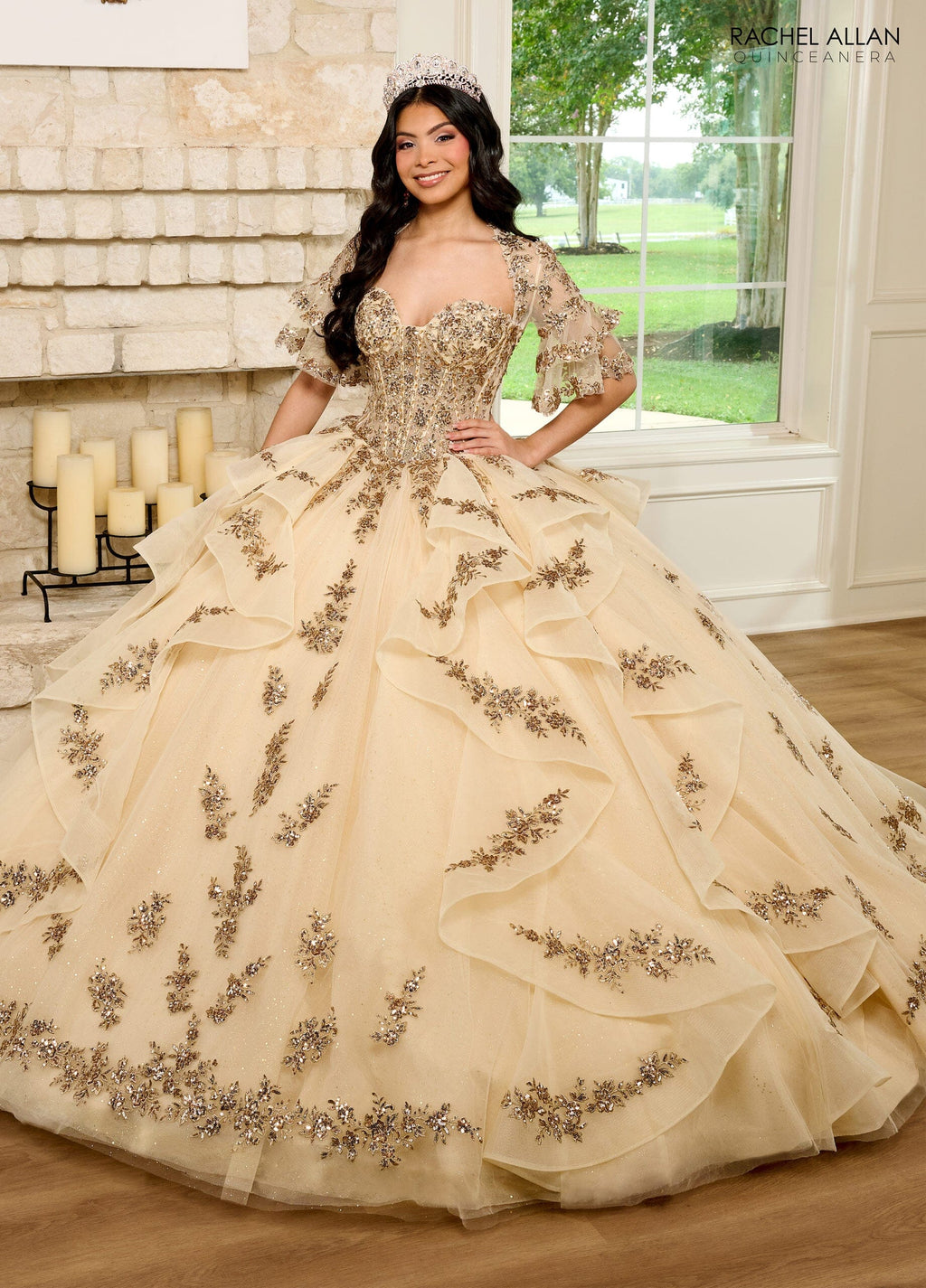 Sweetheart Layered Quinceanera Dress by Rachel Allan RQ1138