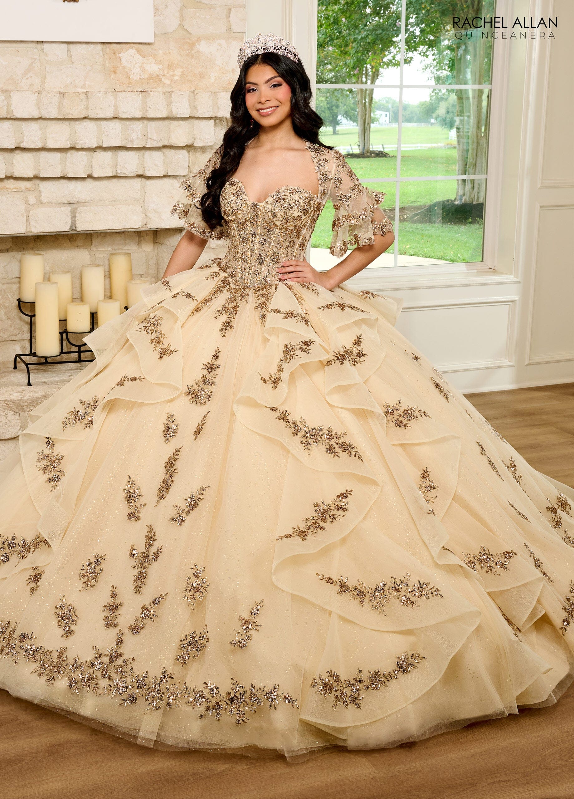 Sweetheart Layered Quinceanera Dress by Rachel Allan RQ1138