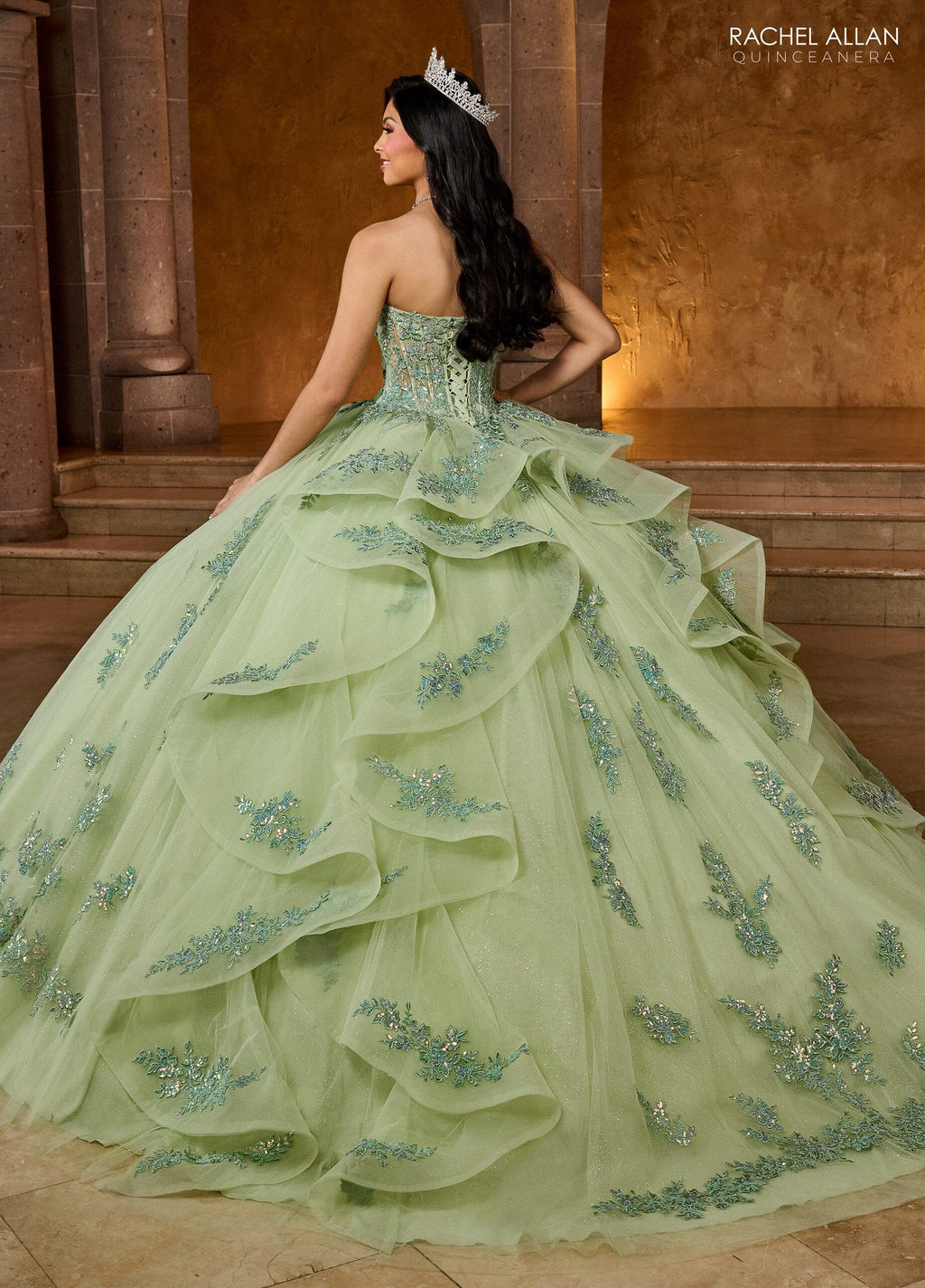 Sweetheart Layered Quinceanera Dress by Rachel Allan RQ1138