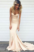 Vestido de Noche Largo de Sirena en Satén Sweetheart para Baile de Gala
