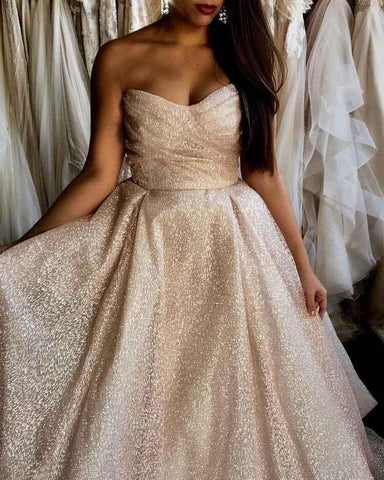 Schatz Langes Glitzerndes Ballkleid Charmantes Abendkleid PSK038