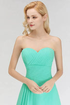 Sweetheart Strapless Floor Length Ruffles Top Bridesmaid Dress by misshow.com