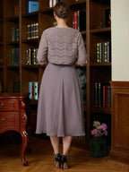 Mother of the Bride Dresses A-Line/Princess Chiffon Lace Sleeveless Length