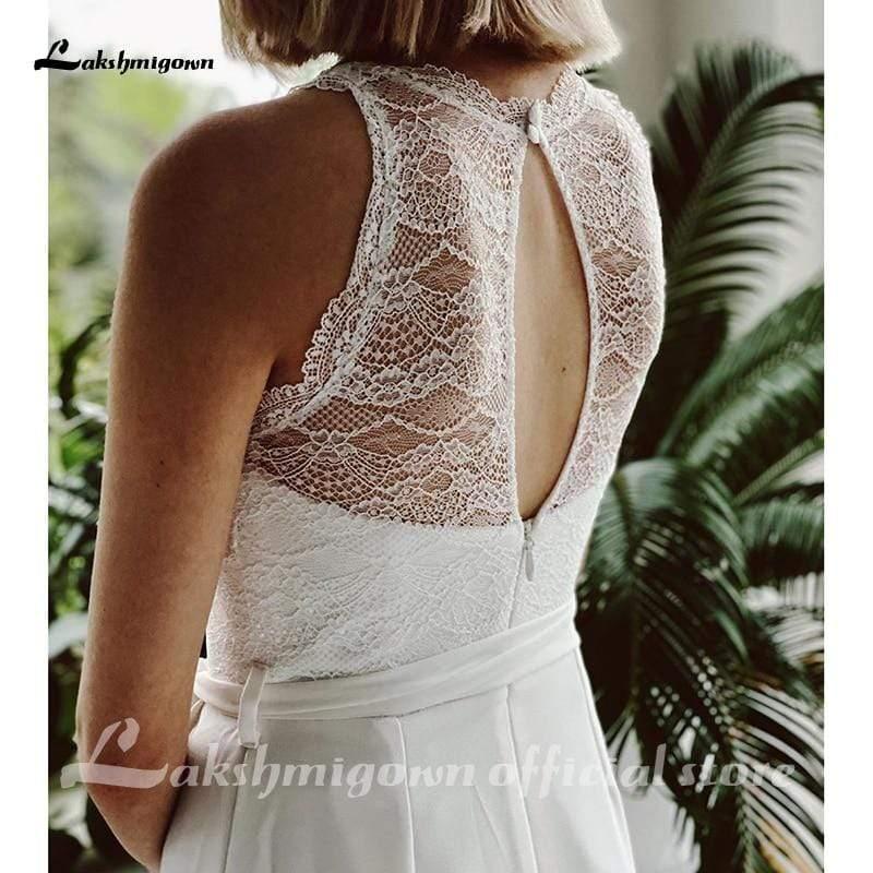 NumberSea Top Lace Jumpsuit Wedding Dresses Simple Beach